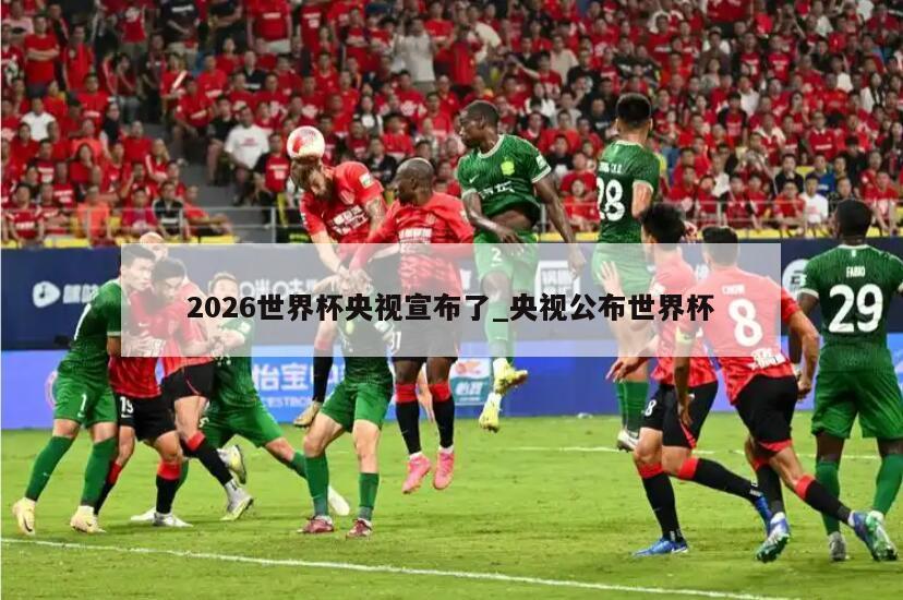 2026世界杯央视宣布了_央视公布世界杯